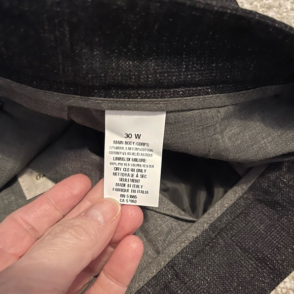Lanificio For Nordstrom Grey Fleck Pants Size 30w - Picture 7 of 13
